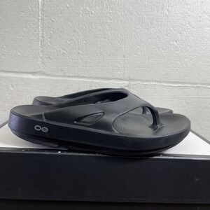 OOFOS OOriginal Black Recovery Sandals Thong Flip Flops Womens 9 Mens 7 EU 40